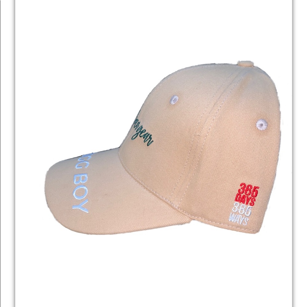 Tan Just Urban Gear hat with 3D embroidery